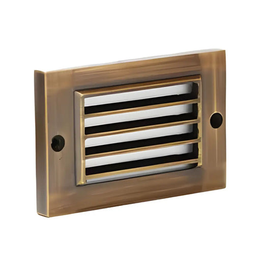 Antique Bronze 2 Watt LED Step Light - Brass Construction Low Voltage Easy Installation - Oil Rubbed Bronze - Step Light