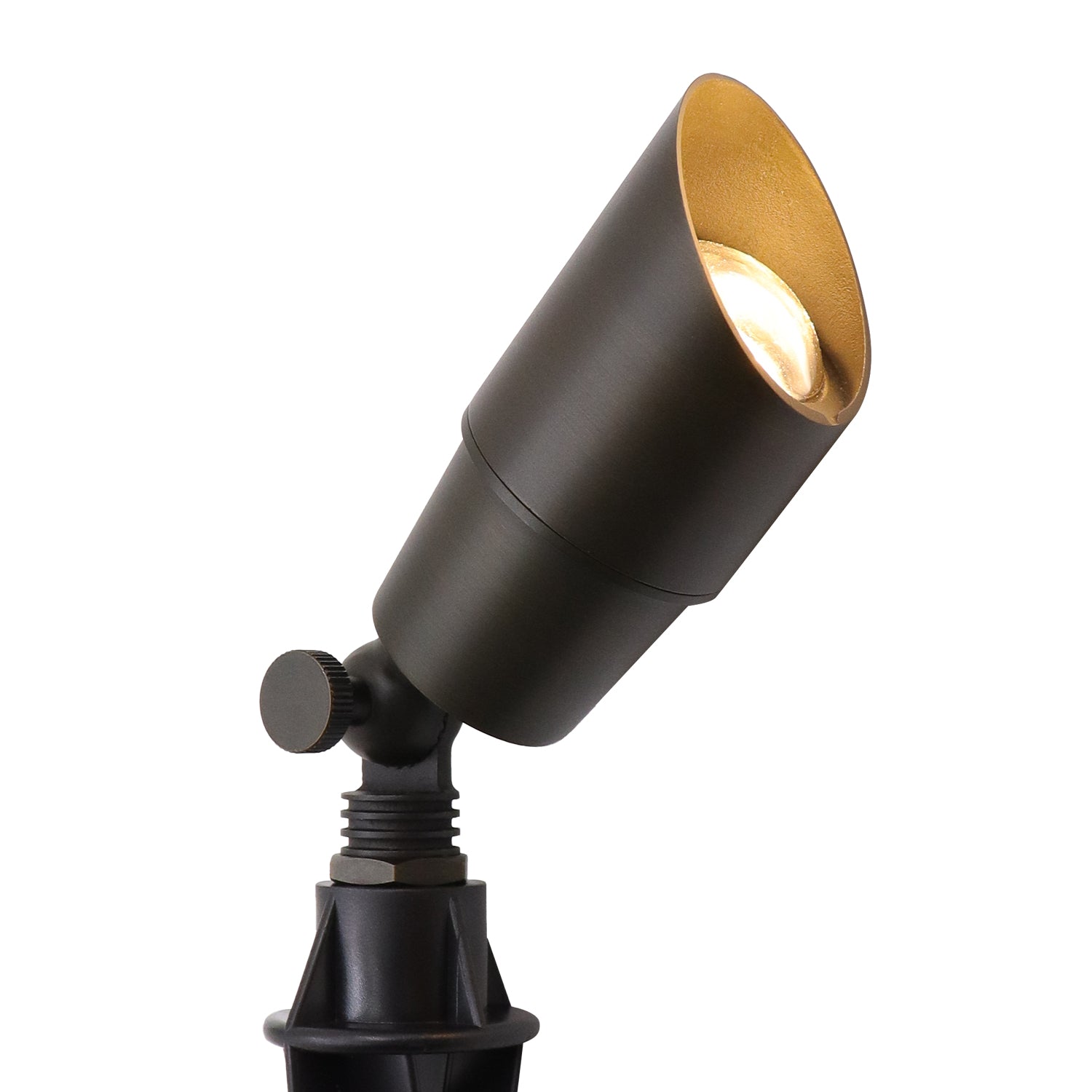Elegant Brass Outdoor Light Fixtures with Antique Finish - Fixed / Light Bronze - Spot Light Fixture