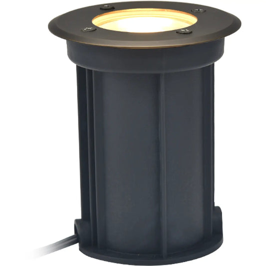 Antique Bronze Well Lights with Durable PVC and Brass Housing - Well Light
