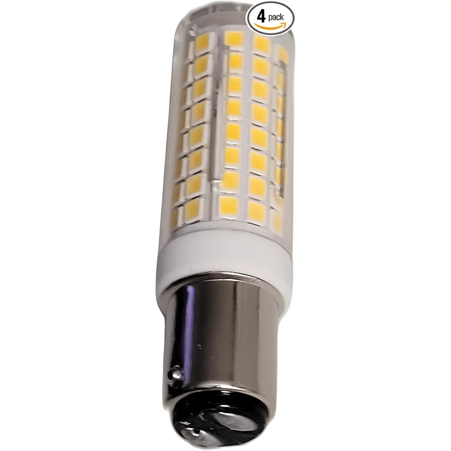 BA15D Dimmable Energy-Efficient Corn LED Light Bulbs with 4 Pack