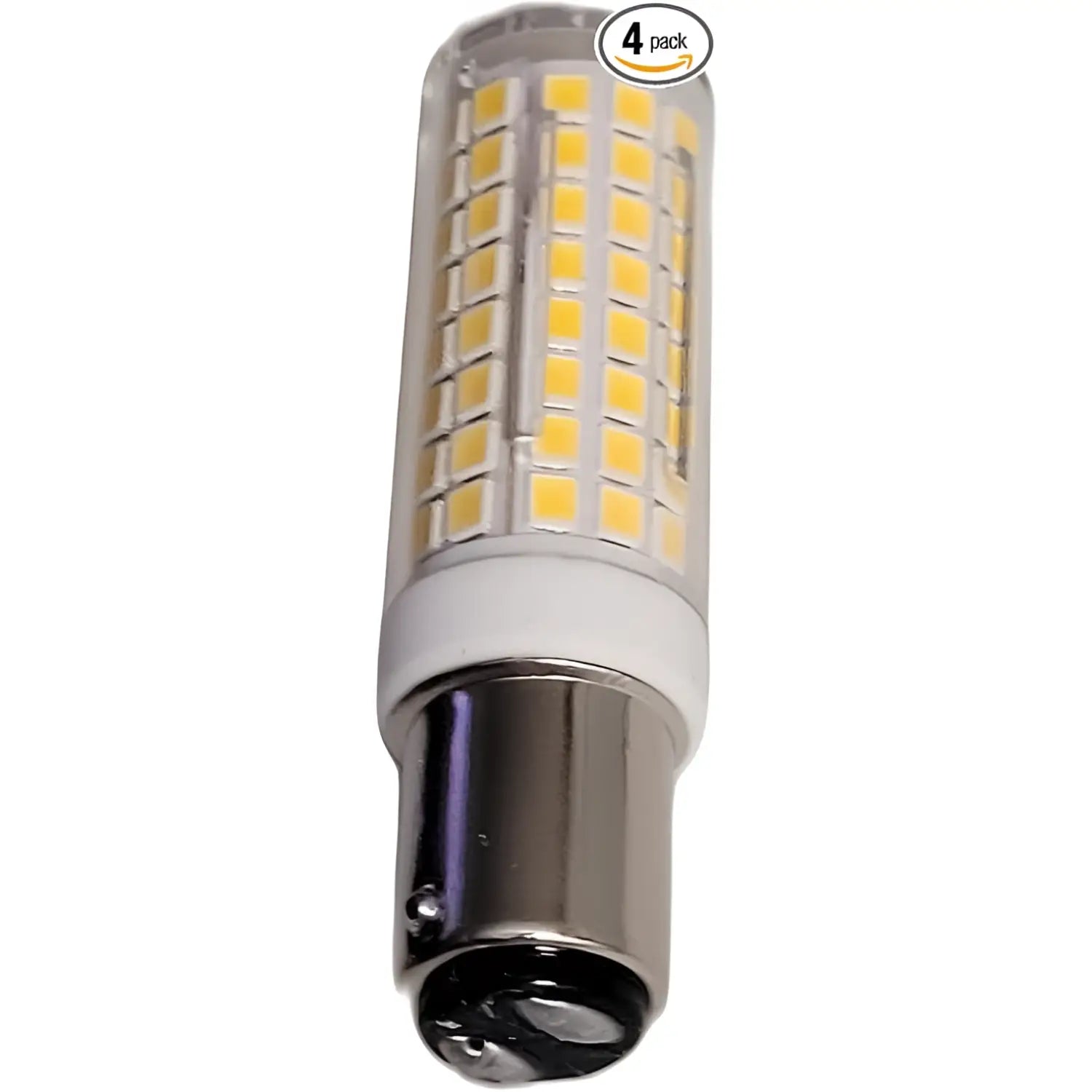 BA15D Dimmable Energy-Efficient Corn LED Light Bulbs with 4 Pack