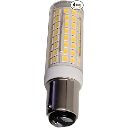 BA15D Dimmable Energy-Efficient Corn LED Light Bulbs with 4 Pack
