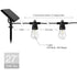Backyard String Lights with Solar LED feature for Cozy Outdoor - 12m10 lights - 12V Hanging Light