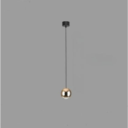 Ball Pendant Light for Living Room with Sleek Modern Design - 1gold disc - Hanging Light