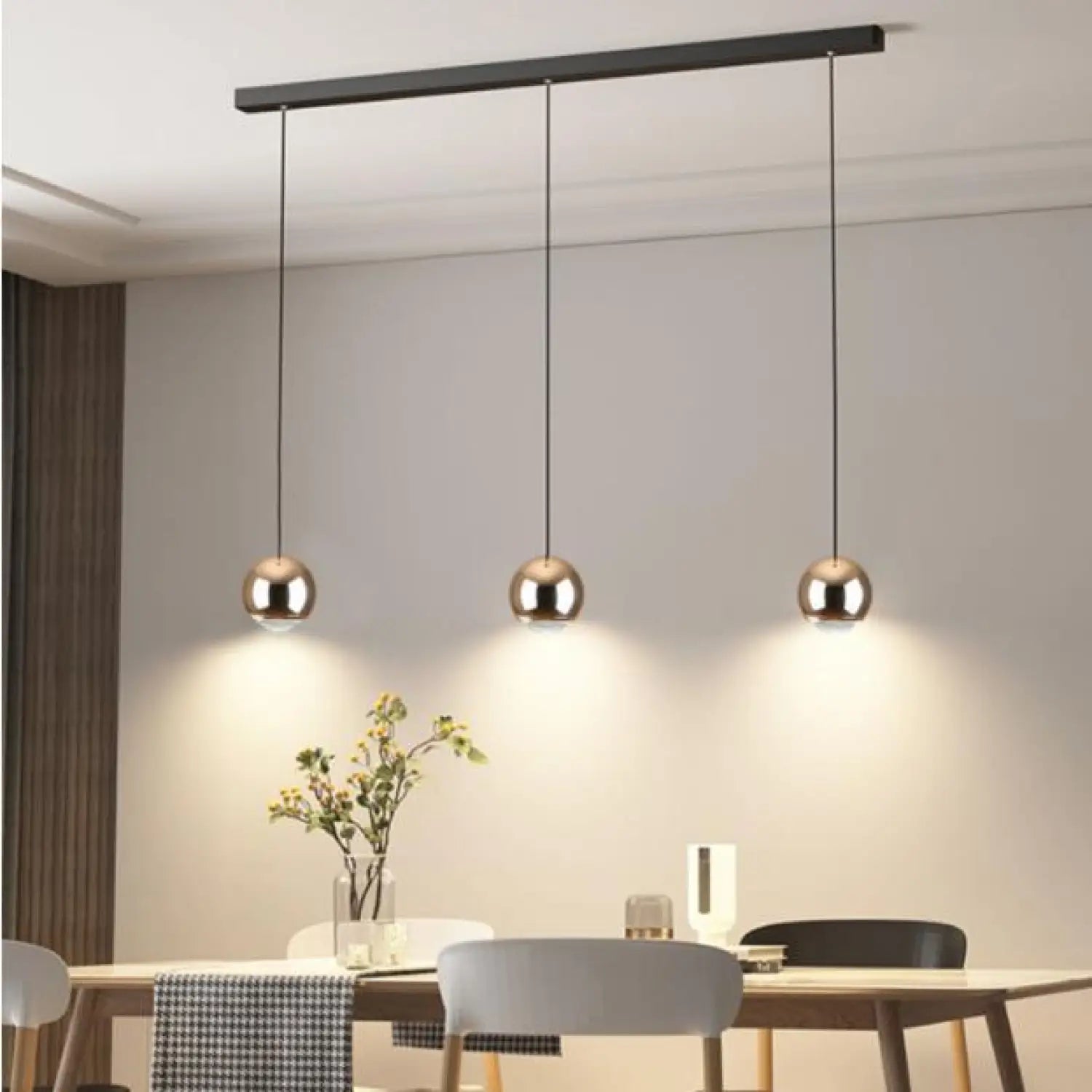 Ball Pendant Light for Living Room with Sleek Modern Design - Hanging Light