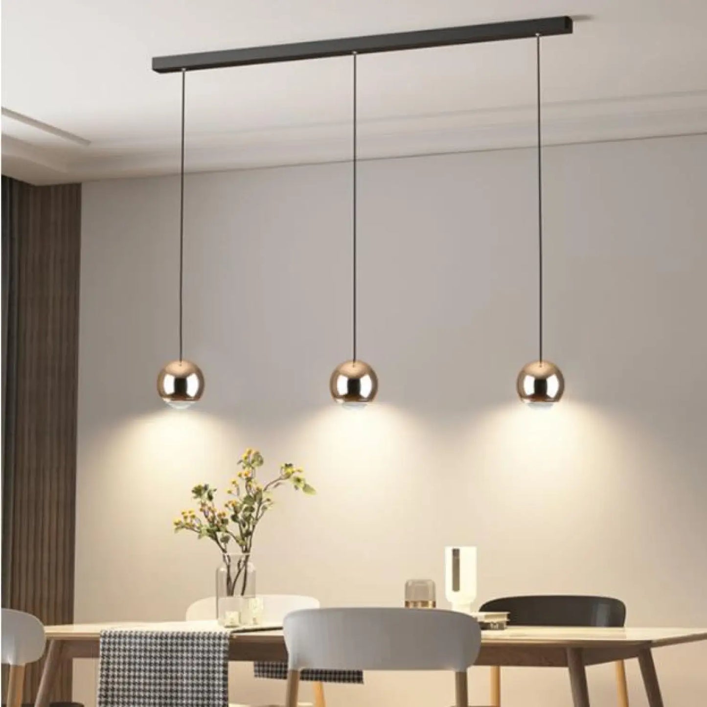 Ball Pendant Light for Living Room with Sleek Modern Design - Hanging Light