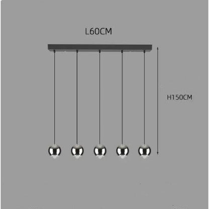 Ball Pendant Light for Living Room with Sleek Modern Design - Hanging Light