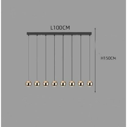 Ball Pendant Light for Living Room with Sleek Modern Design - Hanging Light