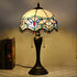 Baroque Style Tiffany Glass Tabletop Lamp - No Bulb - Table Lamp