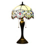 Baroque Style Tiffany Glass Tabletop Lamp - No Bulb - Table Lamp