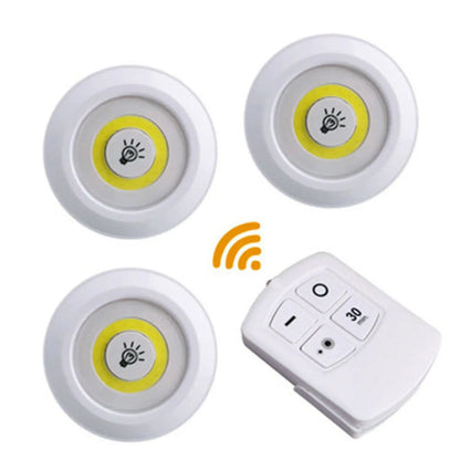 Battery Operated Dimmable LED Lights with Remote Control for Cabinets - 5w / One belt three - Light Bulb