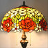 Blooming Rose Tiffany Glass Floor Lamp - No Bulb - Floor Lamp