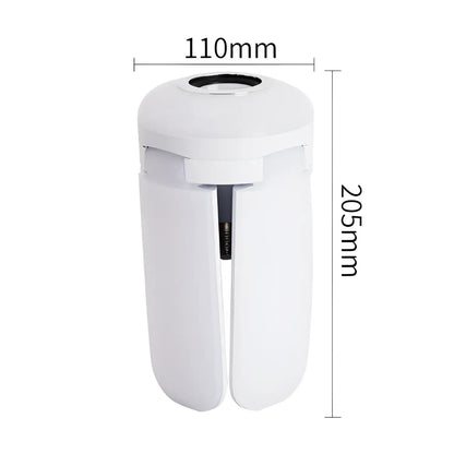 LED Four-leaf Bluetooth Music Lamp Colorful Intelligent Audio Folding Bulb Lamp Remote Control Deformable Ceiling