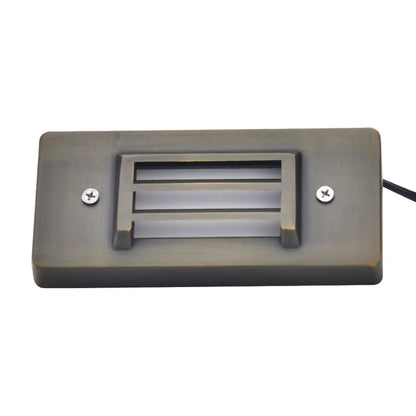 Brass Grating Step Light 2W 2700K LED Lighting for Outdoor Stairs - Step Light