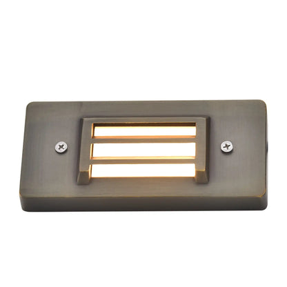 Brass Grating Step Light 2W 2700K LED Lighting for Outdoor Stairs - Step Light