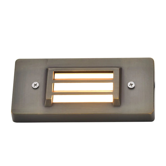 Brass Grating Step Light 2W 2700K LED Lighting for Outdoor Stairs - Step Light