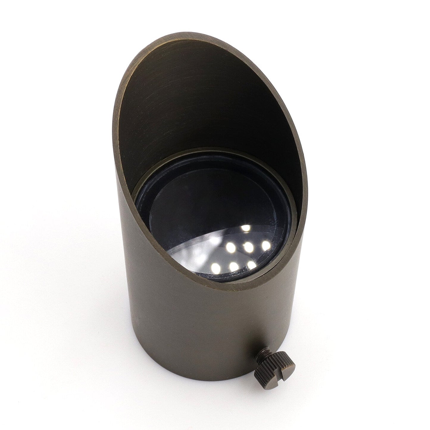 Brass Light Fixtures Outdoor with MR11 Adjustable Shroud and 72’’ Wire - Spot Light Fixture