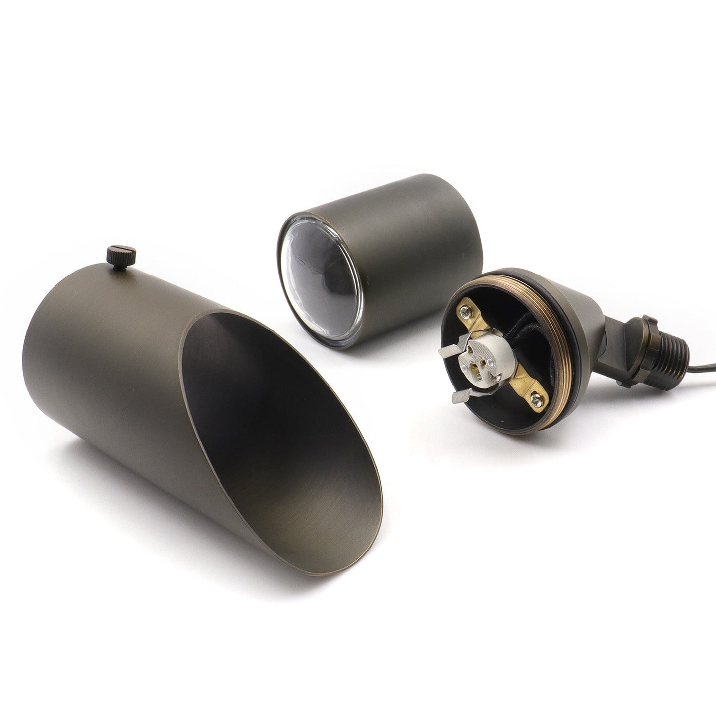 Brass Light Fixtures with MR16 Adjustable Shroud and 72’’ Wire - Spot Light Fixture
