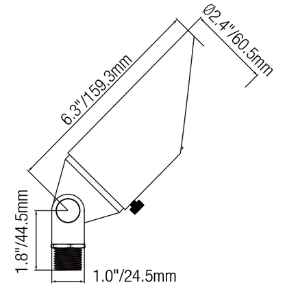 Brass Light Fixtures with MR16 Adjustable Shroud and 72’’ Wire - Spot Light Fixture