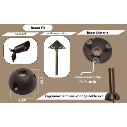 Brass Tree Mount Fixture for Durable and Versatile Lighting Applications - Light Fixture Mount