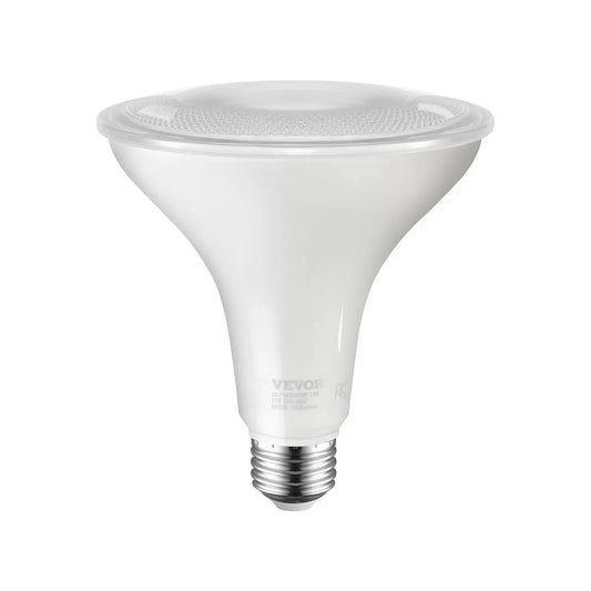 Bright 13W PAR38 Flood Light Bulb with E26 Base - White 6pcs - 12V Hanging Light