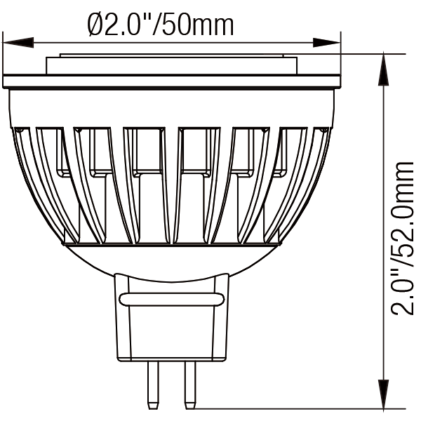 Bright & Durable MR16 LED Outdoor Light Bulb – 50W Halogen Replacement - Light Fixture