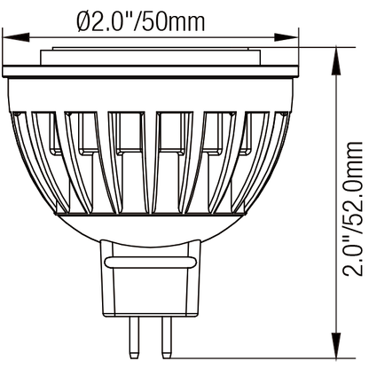 Bright & Durable MR16 LED Outdoor Light Bulb – 50W Halogen Replacement - Light Fixture