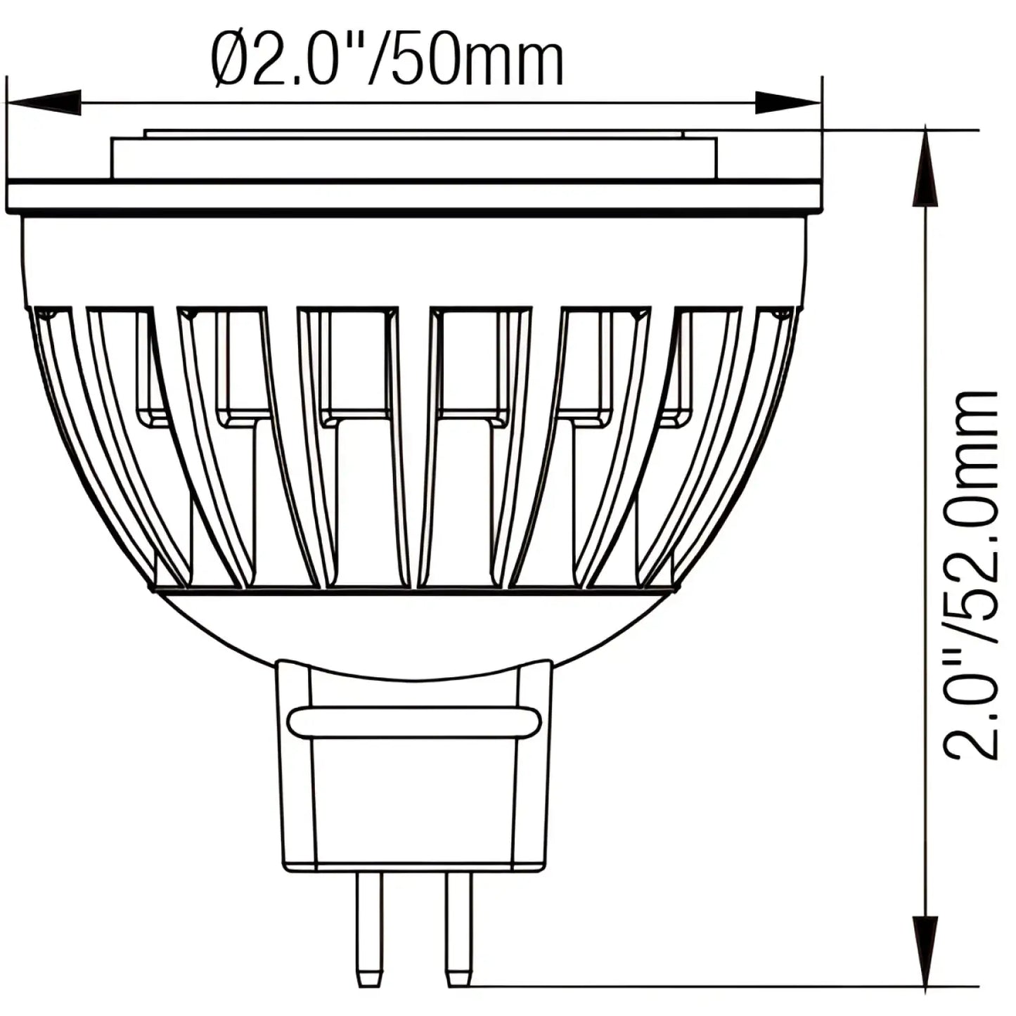 Bright & Durable MR16 LED Outdoor Light Bulb – 50W Halogen Replacement - Light Fixture