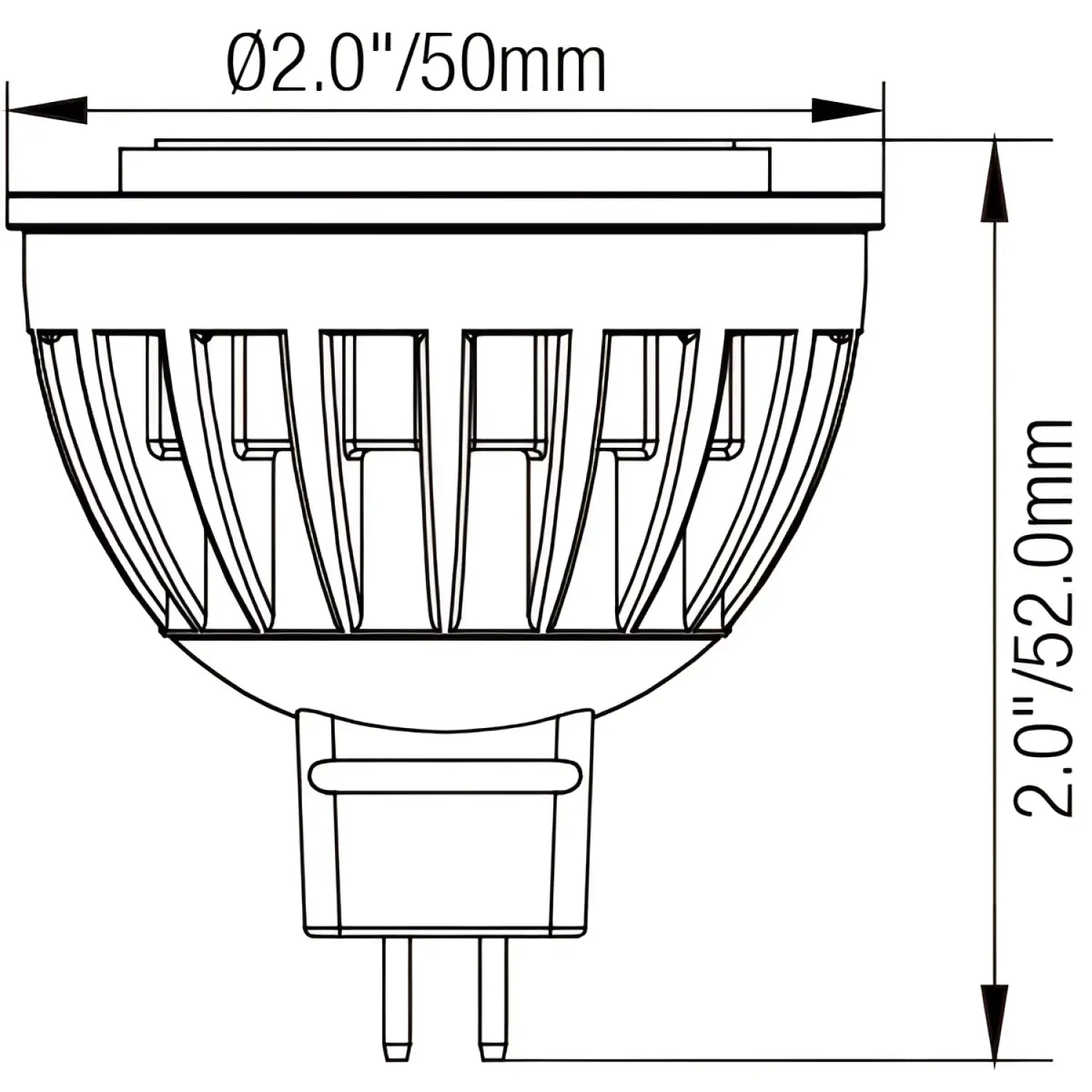 Bright & Durable MR16 LED Outdoor Light Bulb – 50W Halogen Replacement - Light Fixture