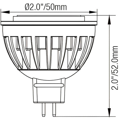 Bright & Durable MR16 LED Outdoor Light Bulb – 50W Halogen Replacement - Light Fixture
