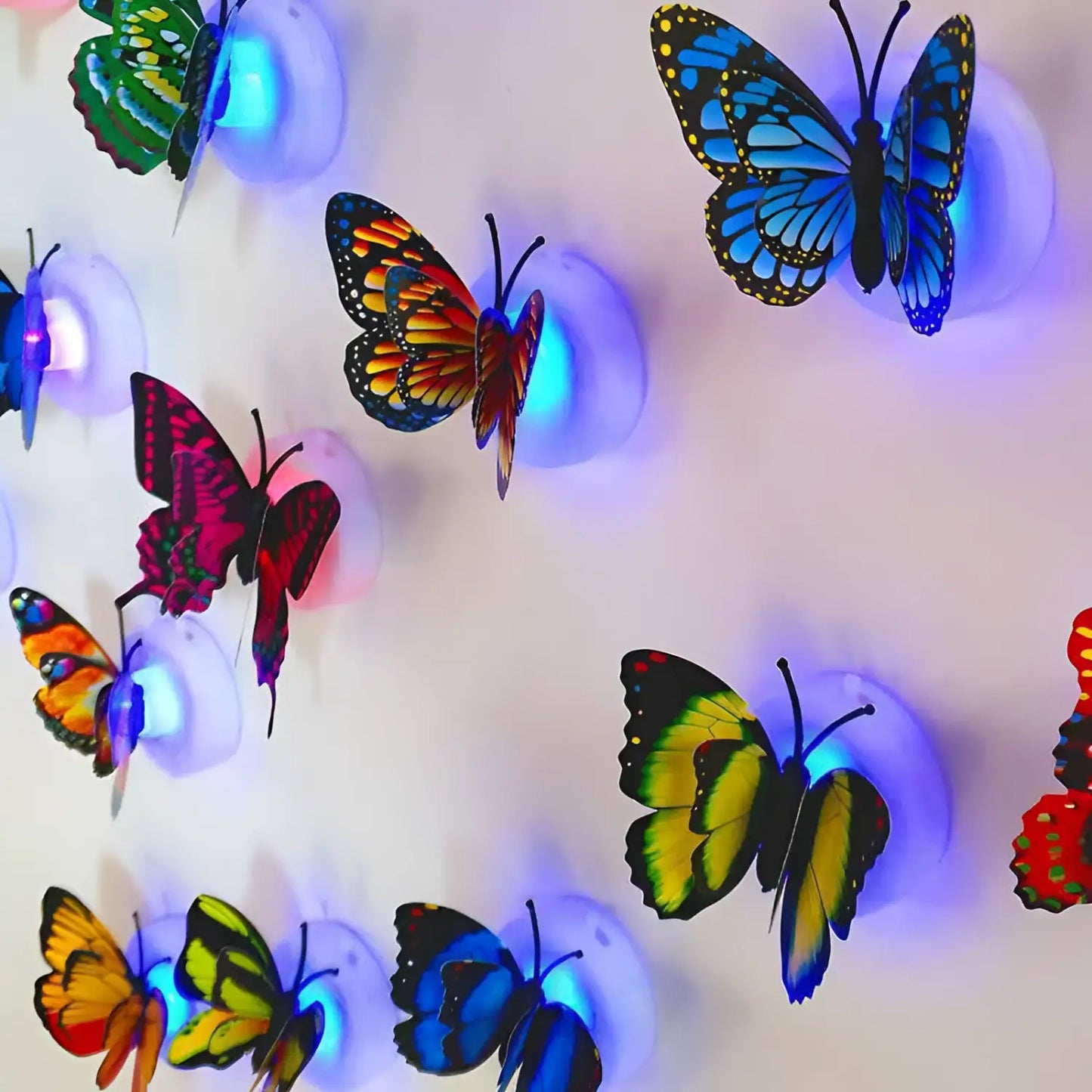 Single Layer Light-emitting Butterfly Wall Self-adhesive Sticker - Single Box - 12V Hanging Light