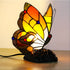 Butterfly Nightlight Tiffany Glass Tabletop Lamp - No Bulb - Table Lamp