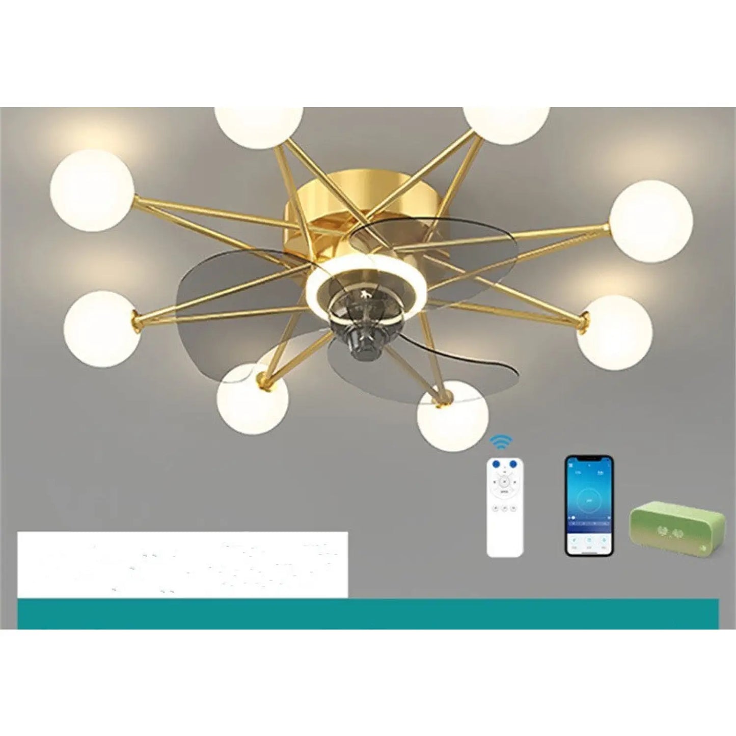 Ceiling Fan Light Modern Design for Living & Dining Room - Ceiling Light