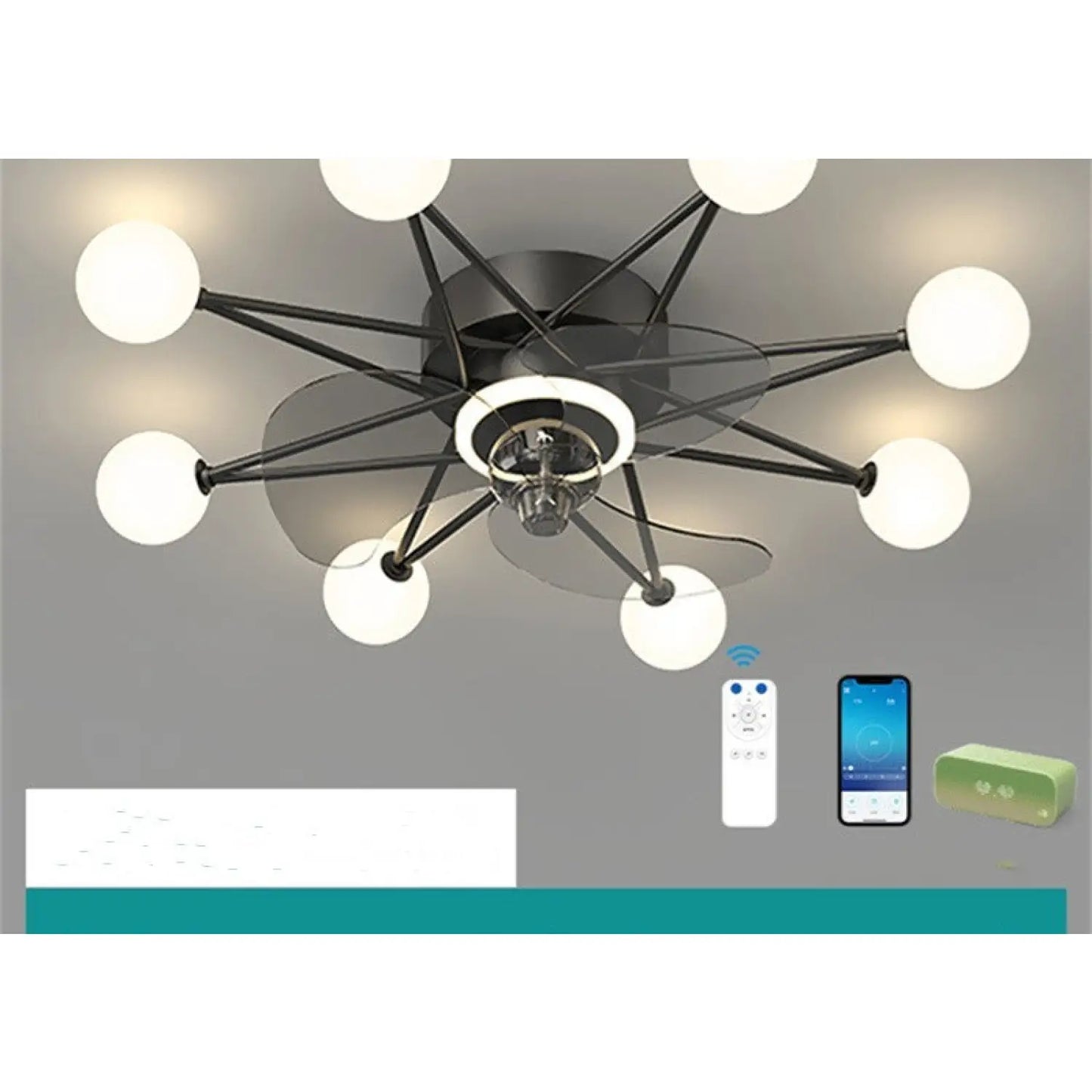 Ceiling Fan Light Modern Design for Living & Dining Room - Ceiling Light