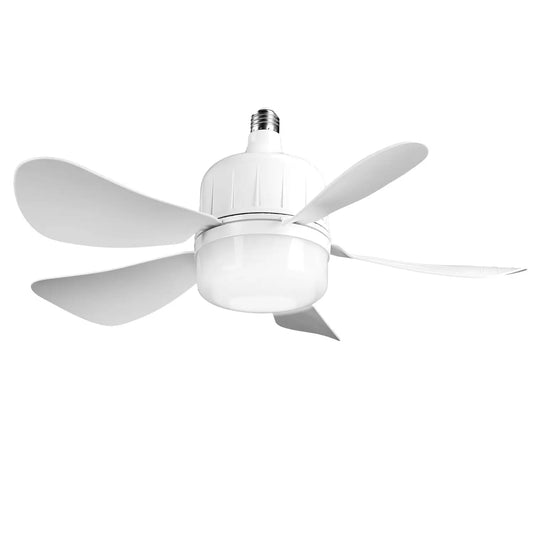Ceiling Fan with Light LED for Cool Air & Custom Glow - White - Ceiling Fan Light