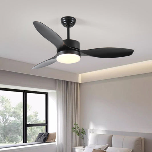 Ceiling Fans Modern with Light Reversible Motor and ABS Blades - Black - Ceiling Fan