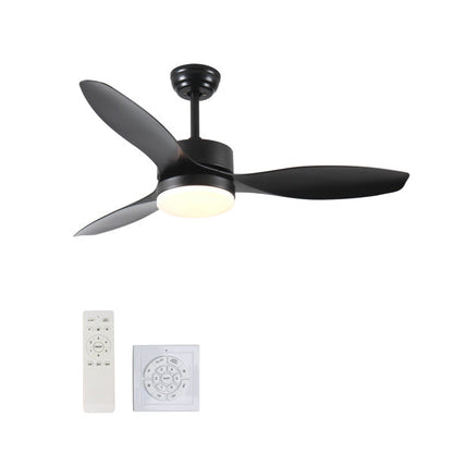 Ceiling Fans Modern with Light Reversible Motor and ABS Blades - Black - Ceiling Fan
