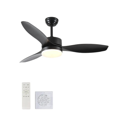 Ceiling Fans Modern with Light Reversible Motor and ABS Blades - Black - Ceiling Fan