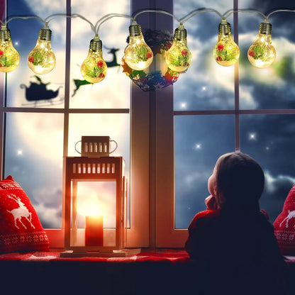 Christmas Globe Lights – Warm String LED Festive Indoor Decor - Warm White - Decorative Lights