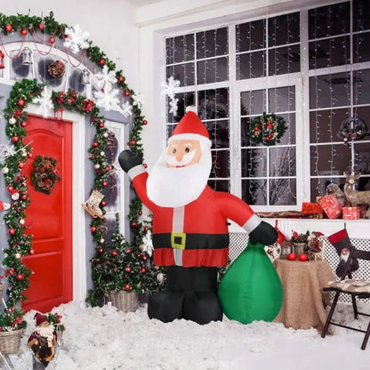 Christmas Inflatable Santa Lights with LED for Indoor & Outdoor - As picture - 12V Hanging Light