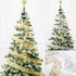 Christmas Ribbon Bow Tie with Fairy Lights for Holiday Decor - 12V Hanging Light