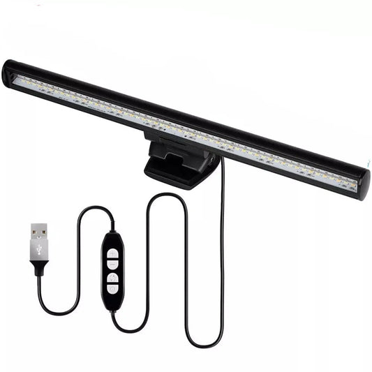 Clip-On Monitor Light Bar with USB Powered and 3 Color Modes - Black - Light Fixture