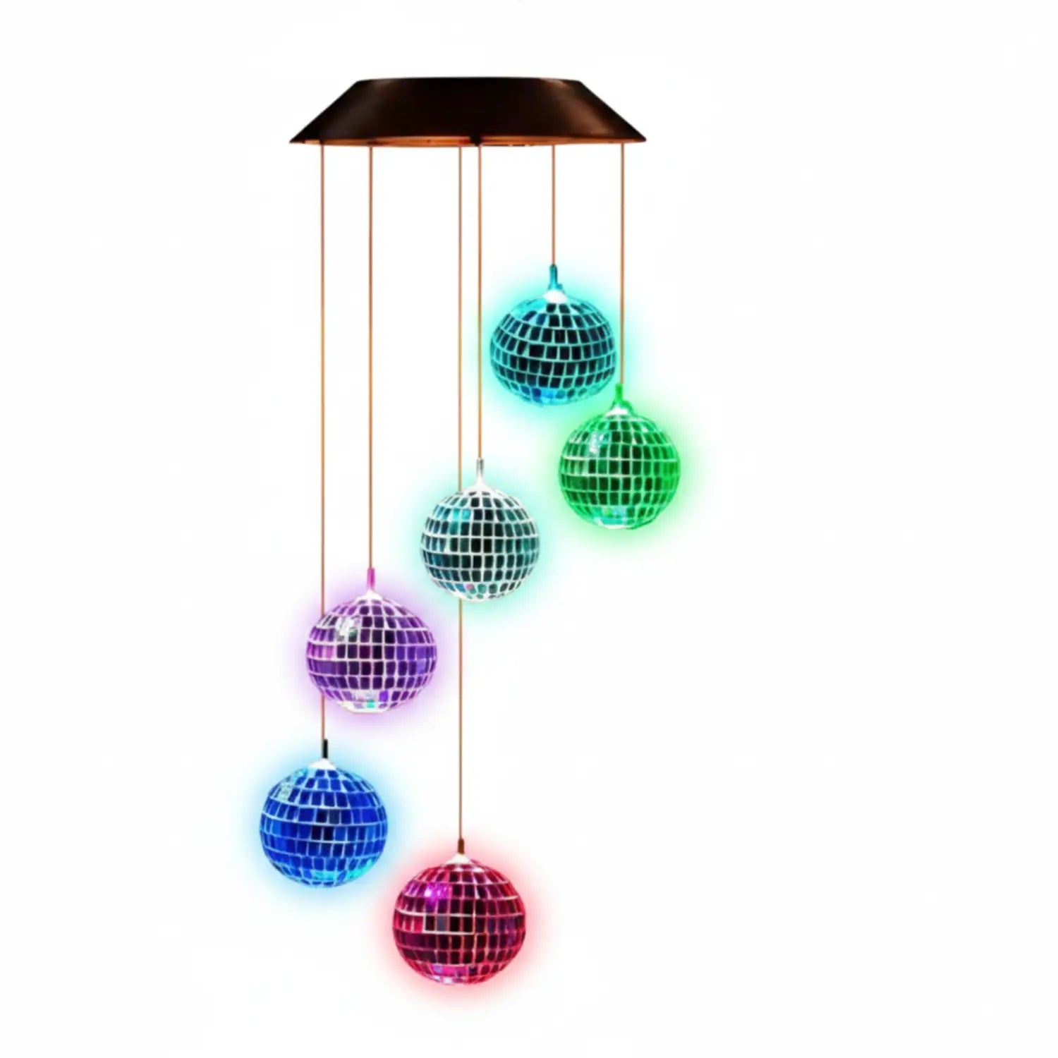 Color Changing Solar Wind Chimes – LED Hanging Light for Garden Patio and Yard Decor - 1PC - Solar Light