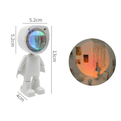 Colorful LED Astronaut Night Lamp for Bedrooms and Home Decor - Projector Light