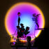 Colorful LED Astronaut Night Lamp for Bedrooms and Home Decor - Rainbow (chargeable) / USB - Projector Light