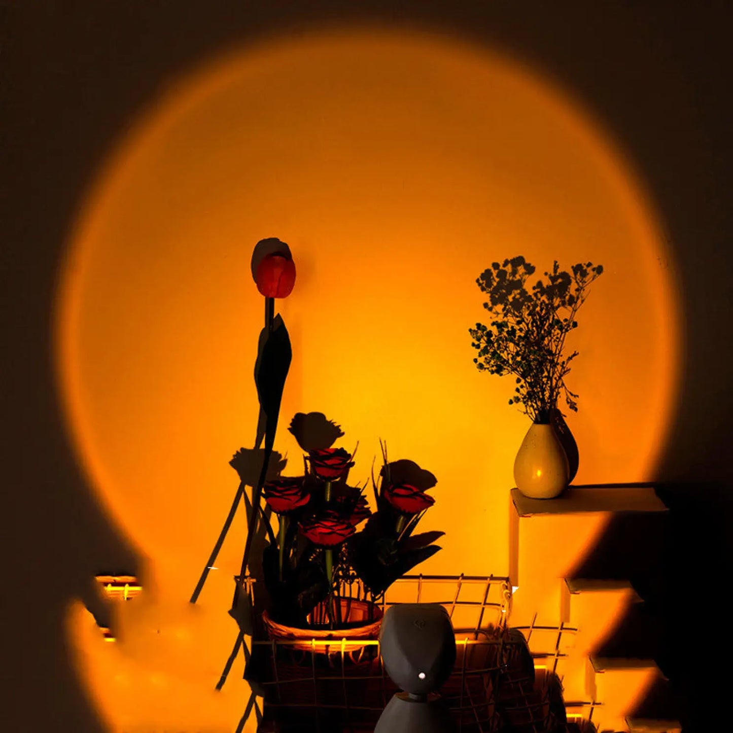 Colorful LED Astronaut Night Lamp for Bedrooms and Home Decor - Sunset (chargeable) / USB - Projector Light