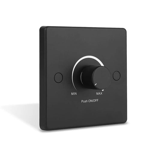 Compact Dimmer Switch for LED – Ideal for Yacht and RV Lighting - Black / Bright And Concealed / 12to24 - Dimmer Switch