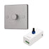 Compact Dimmer Switch for LED – Ideal for Yacht and RV Lighting - Silver / Surface Mounted / 12to24 - Dimmer Switch