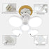 Compact Foldable Ball Light with Football Shape and LED Glow - 12V Hanging Light