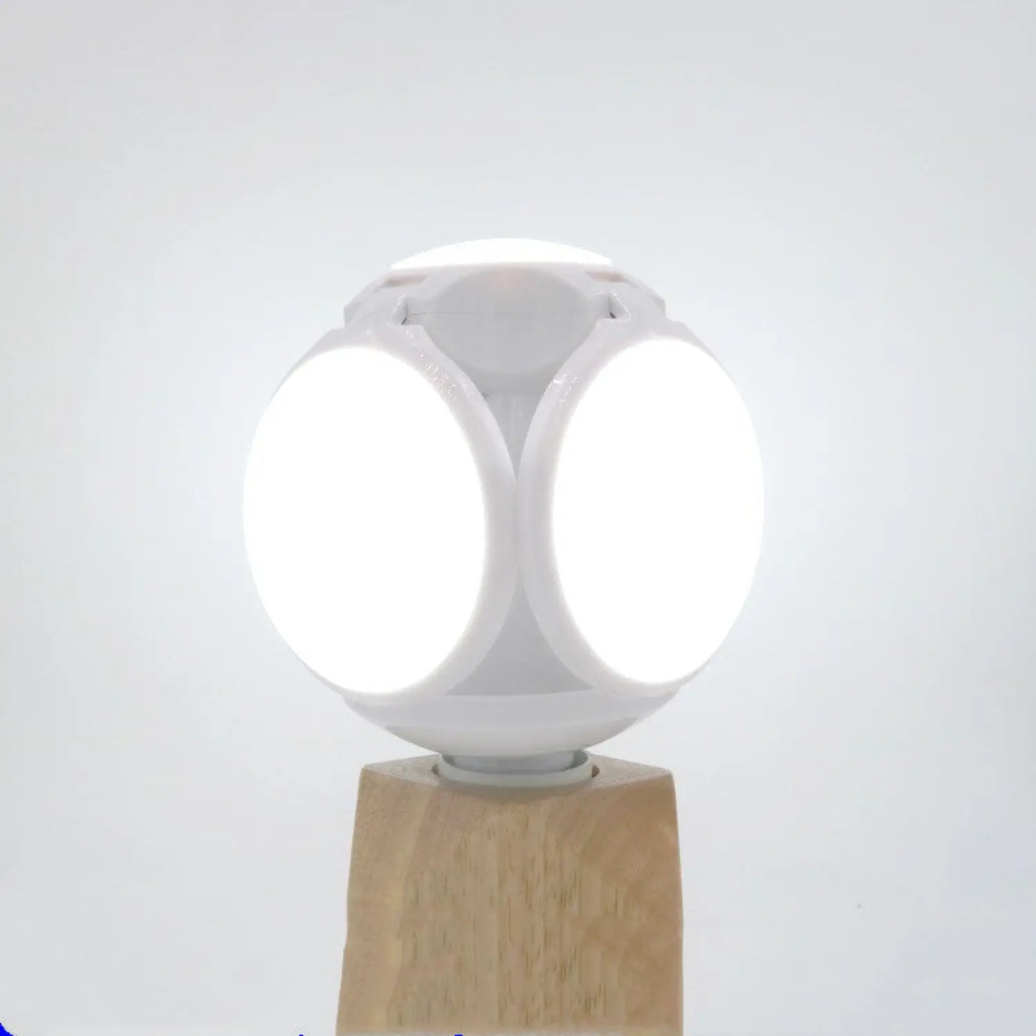 Compact Foldable Ball Light with Football Shape and LED Glow - Cold white / 6500K - 12V Hanging Light